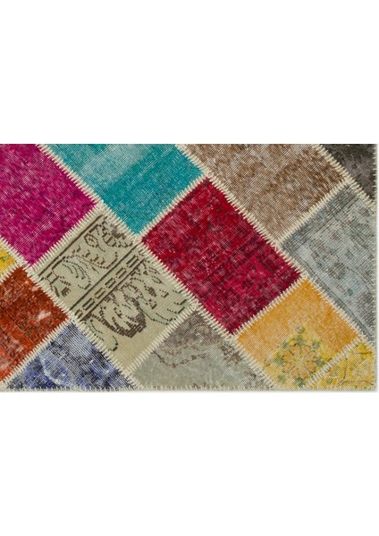 Atina Yeşil Çerçeveli Yün Modern Desenli Yün Hav Toz Vermez Leke Tutmayan Salon Yolluk Mutfak El Dokuma Halı indirimleri