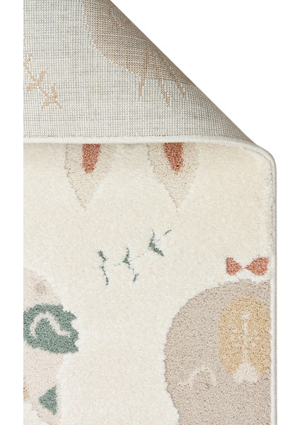 Krem Figürlü Etnik Modern Desenli Poliproplen Hav Vermeyen Leke Tutmayan Kolay Temizlenen Yumuşak Makine Salon Yolluk Mutfak Halı fiyatları