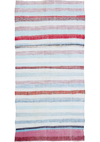 Teselya Bej Çizgili Yün Modern Desenli Yün Hav Toz Vermez Leke Tutmayan Salon Yolluk Mutfak El Dokuma Halı