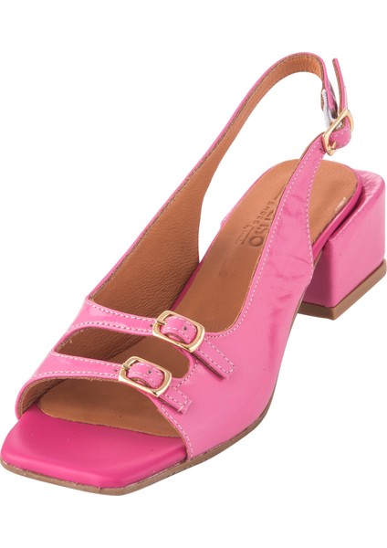 Amaros Hakiki Deri Çift Toka Detaylı Topuklu Ayakkabı fiyatları