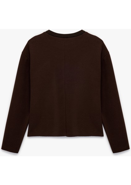 Rahat Kalıp Uzun Kollu Bisiklet Yaka Tişört fiyatları