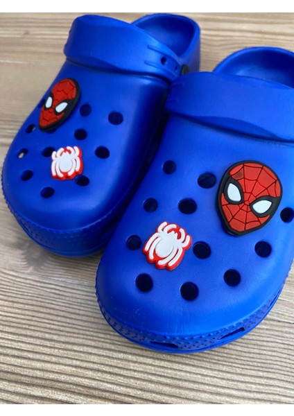 Spiderman Örümcek Adam Figürlü Kalın Ultra Lüks Yumuşak Eva Taban Erkek Çocuk Terlik - Sandalet fırsatları