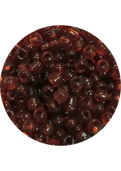 Dökme Cam Kum Boncuk (8/0) 3 mm - 20 Gram - Şeffaf Koyu Kahve - BNC159 fiyatları