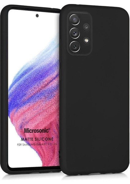 Matte Silicone Galaxy A73 5g Için Kılıf Siyah [galaxy A73 5g ile Uyumlu Kılıf - Siyah]