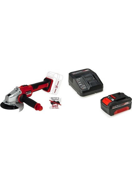 Axxıo 18/115 - Solo, Akülü Avuç Taşlama ve Einhell 18V 4,0 Ah Pxc Starter Kit (Başlangıç Seti)