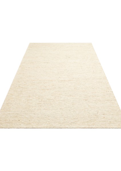 Vaishnavi Düz Bej Pamuk Dikdörtgen El Dokuma indirimleri