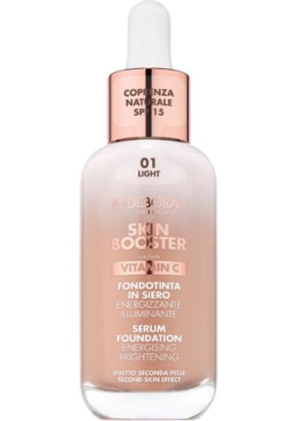 Skin Booster Serum Fondöten Ince Yapılı Yoğun Kapatıcı 01 Light