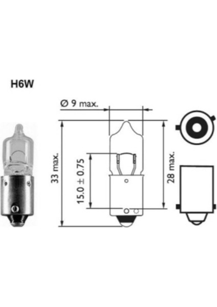 24V H21 21W (53 Tipi) Ampul 1 Adet modelleri