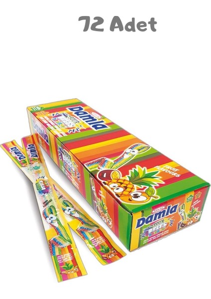 Sour Belts Rainbow 15 gr 72 Adet