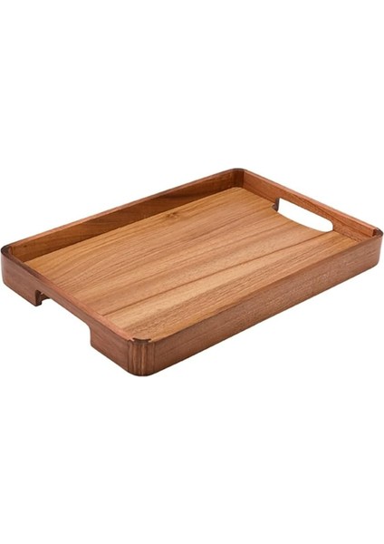 Akasya Ağacı Ahşap Çay, Kahvaltı ve Sunum Tepsisi - El Yapımı, Dekoratif ve Çok Amaçlı Servis Tepsisi (Akasya, 48X34 Cm) modelleri
