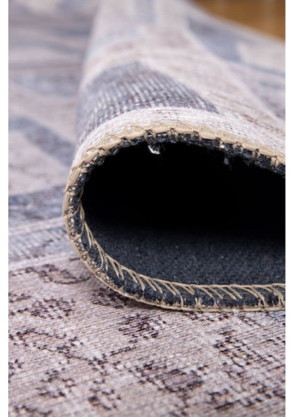 Leeds Patchwork Bej Polyester Dikdörtgen Modern Desenli Pamuk Makinada Yıkanabilir Hav Toz Vermez Leke Tutmayan Kaymaz Taban Dijital Makine Baskı Salon Yolluk Mutfak Halı modelleri