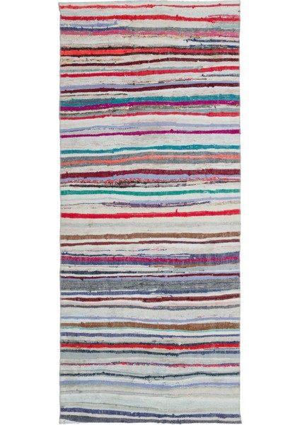 Teselya Bej Çizgili Yün Modern Desenli Yün Hav Toz Vermez Leke Tutmayan Salon Yolluk Mutfak El Dokuma Halı