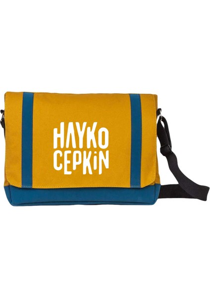 Postacı Çantası Hayko Cepkin Text Sarı Renk