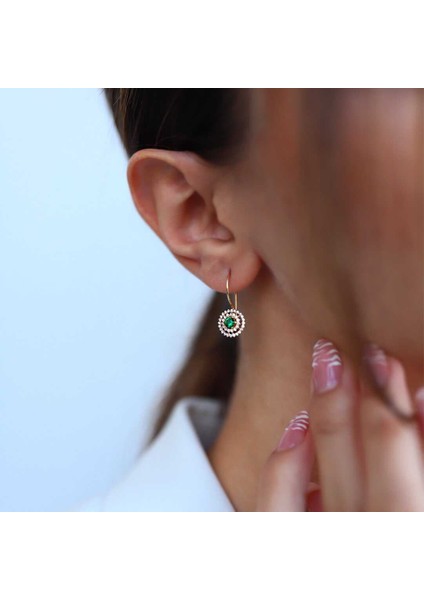 Green Sallantılı Küpe