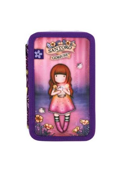 Gorjuss Firefly Dawn Üç Katlı Dolu Kalem Kutusu 607GJ34