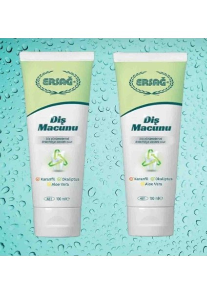 Diş Macunu Karanfil, Okaliptüs ve Aloe Vera) 100 ml ( 2 Adet )