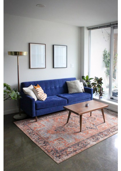 Leicester Klasik Kırmızı Polyester Daire Modern Desenli Pamuk Makinada Yıkanabilir Hav Toz Vermez Leke Tutmayan Kaymaz Taban Dijital Makine Baskı Salon Yolluk Mutfak Halı fiyatları