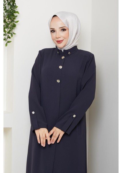 Yazlık Kadın Tesettür Yarım Pardesü Ferace Kap Giyçık 4915K fırsatları