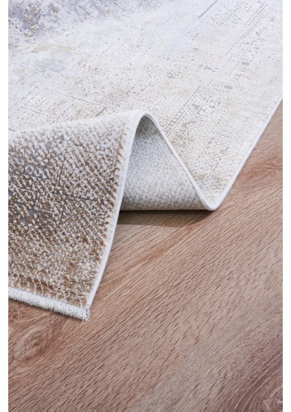 Jackson Modern Gold Bambu Dikdörtgen Modern Desenli Akrilik Hav Vermeyen Leke Tutmayan Kolay Temizlenen Yumuşak Makine Salon Yolluk Mutfak Halı fırsatları