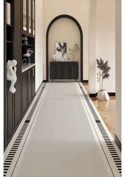 Dijital Kaymaz Yıkanabilir Modern Salon Halısı Mutfak Halısı Koridor Halısı Yolluk DC-7325