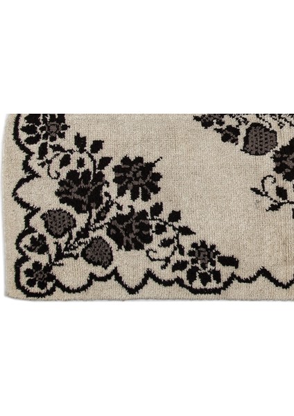 Iskece Bej Patchwork Yün Modern Desenli Yün Hav Toz Vermez Leke Tutmayan Salon Yolluk Mutfak El Dokuma Halı fırsatları