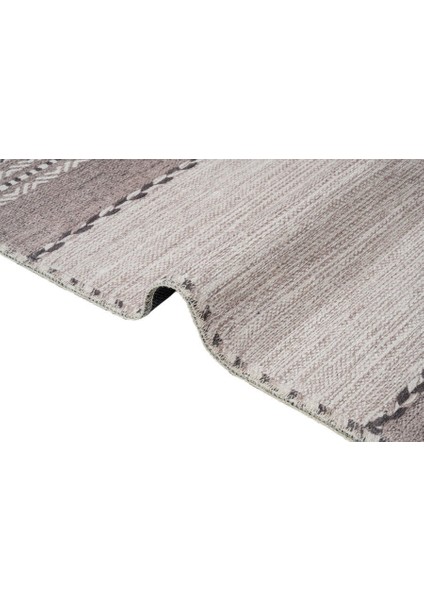 Amsterdam Etnik Bej Pamuk Dikdörtgen Modern Desenli Pamuk Makinada Yıkanabilir Hav Toz Vermez Leke Tutmayan Kaymaz Taban Dijital Makine Baskı Salon Yolluk Mutfak Halı indirimleri