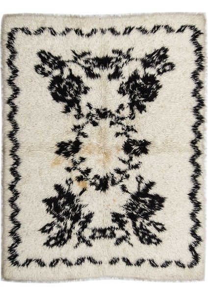 Iskece Turkuaz Eskitme Yün Modern Desenli Yün Hav Toz Vermez Leke Tutmayan Salon Yolluk Mutfak El Dokuma Halı