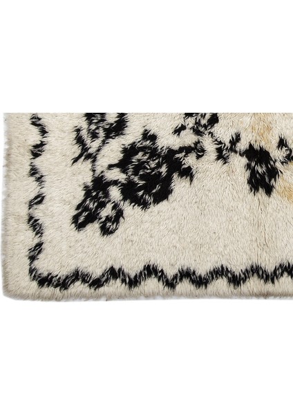 Iskece Turkuaz Eskitme Yün Modern Desenli Yün Hav Toz Vermez Leke Tutmayan Salon Yolluk Mutfak El Dokuma Halı fırsatları