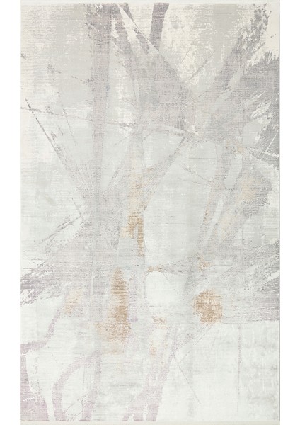 Nisha Modern Gold Akrilik Dikdörtgen Modern Desenli Akrilik Hav Vermeyen Leke Tutmayan Kolay Temizlenen Yumuşak Makine Salon Yolluk Mutfak Halı