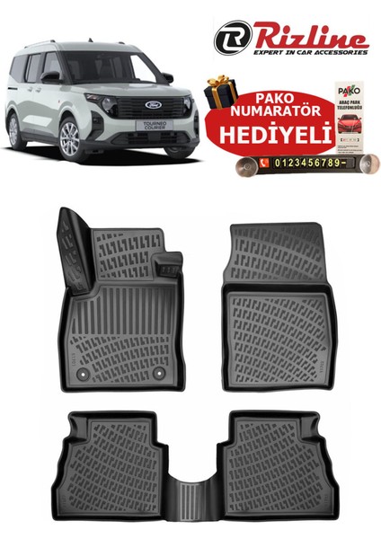 Ford Tourneo Courier 2024-2025 Havuzlu Paspas