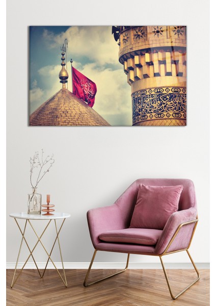 Dini Motifli Islami Minare Islami Cam Tablo, Darbelere Dayanıklı Kırılmaz Cam, Hediyelik fiyatları