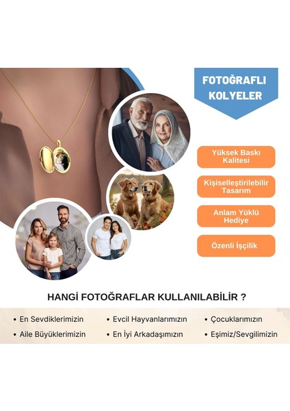 Fotoğraflı Açılabilir Mikail Meleği Altın Kaplama Gümüş Kolye fırsatları