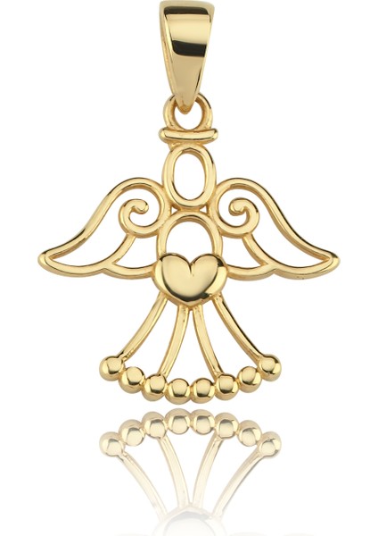 Kalpli Melek Kolye Ucu