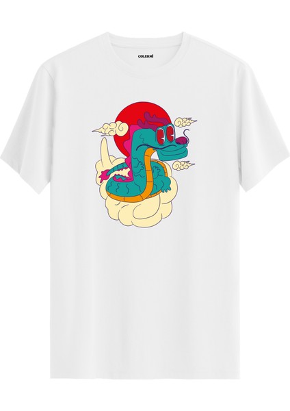 Kedi Balık Tasarım %100 Pamuk Premium Kumaş Tişört