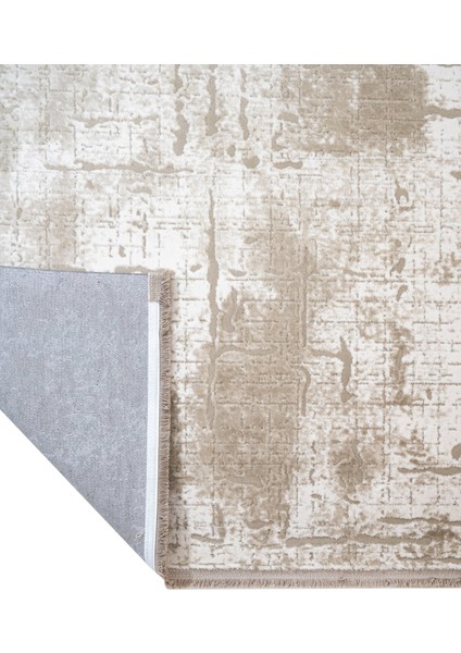 Modern Krem Akrilik Dikdörtgen Modern Desenli Akrilik Hav Vermeyen Leke Tutmayan Kolay Temizlenen Yumuşak Makine Salon Yolluk Mutfak Halı fırsatları