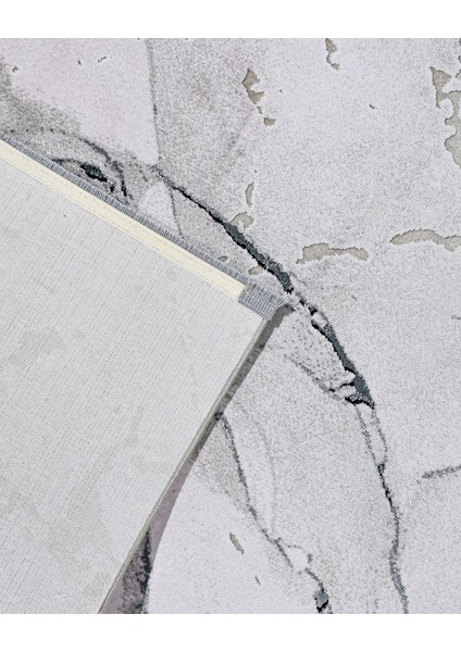 Abdominal Mermer Gri Pamuk Dikdörtgen Modern Desenli Akrilik Hav Vermeyen Leke Tutmayan Kolay Temizlenen Yumuşak Makine Salon Yolluk Mutfak Halı fırsatları