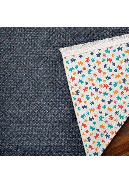 Figürlü Beyaz Pamuk Dikdörtgen Modern Desenli Pamuk Makinada Yıkanabilir Hav Toz Vermez Leke Tutmayan Kaymaz Taban Dijital Makine Baskı Salon Yolluk Mutfak Halı indirimleri