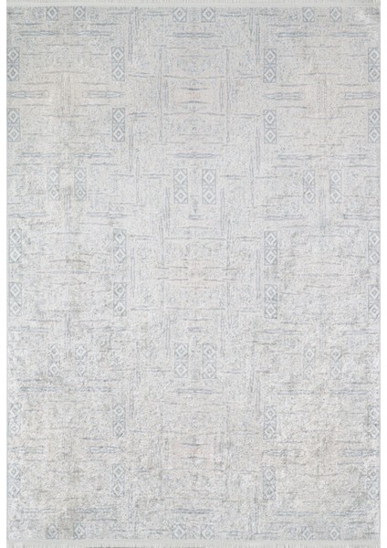 Kaemsehr Beyaz Modern Etnik Desenli Makinada Yıkanabilir Hav Toz Vermez Leke Tutmayan Kaymaz Taban Dijital Makine Baskı Salon Yolluk Mutfak Halı