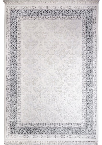 Geometrik Gri Akrilik Dikdörtgen Modern Desenli Akrilik Hav Vermeyen Leke Tutmayan Kolay Temizlenen Yumuşak Makine Salon Yolluk Mutfak Halı