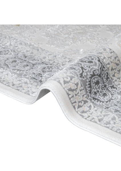 Geometrik Gri Akrilik Dikdörtgen Modern Desenli Akrilik Hav Vermeyen Leke Tutmayan Kolay Temizlenen Yumuşak Makine Salon Yolluk Mutfak Halı modelleri