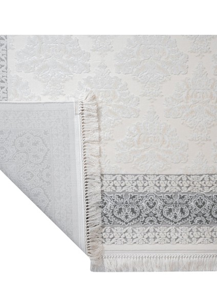 Geometrik Gri Akrilik Dikdörtgen Modern Desenli Akrilik Hav Vermeyen Leke Tutmayan Kolay Temizlenen Yumuşak Makine Salon Yolluk Mutfak Halı fırsatları