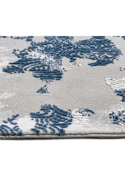 Ariel Modern Mavi Pamuk Dikdörtgen Modern Desenli Akrilik Hav Vermeyen Leke Tutmayan Kolay Temizlenen Yumuşak Makine Salon Yolluk Mutfak Halı modelleri