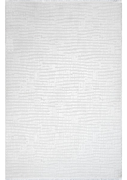 Ochre Krem Geometrik Etnik Modern Desenli Hav Vermeyen Leke Tutmayan Kolay Temizlenen Yumuşak Makine Salon Yolluk Mutfak Halı