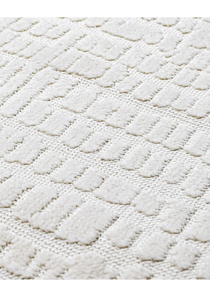 Ochre Krem Geometrik Etnik Modern Desenli Hav Vermeyen Leke Tutmayan Kolay Temizlenen Yumuşak Makine Salon Yolluk Mutfak Halı fırsatları