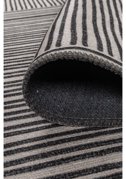 Oludeniz Geometrik Siyah Polyester Dikdörtgen Modern Desenli Pamuk Makinada Yıkanabilir Hav Toz Vermez Leke Tutmayan Kaymaz Taban Dijital Makine Baskı Salon Yolluk Mutfak Halı indirimleri