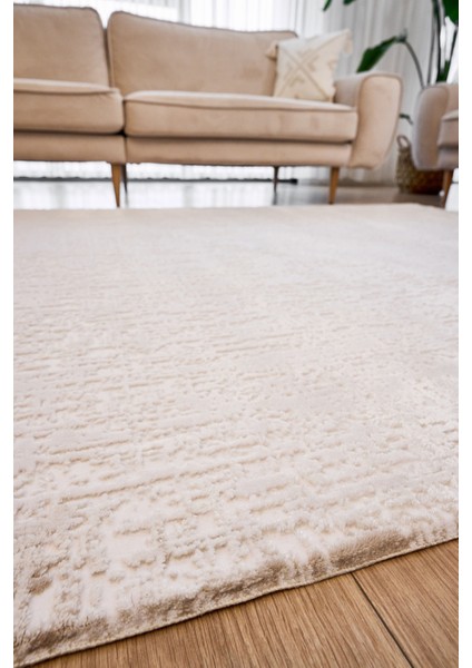 Vizon Modern Etnik Desenli Akrilik Hav Vermeyen Leke Tutmayan Kolay Temizlenen Yumuşak Makine Salon Yolluk Mutfak Halı modelleri