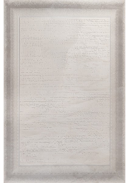 Krem Çerçeveli Etnik Modern Desenli Pamuk Makinada Yıkanabilir Hav Toz Vermez Leke Tutmayan Kaymaz Taban Dijital Makine Baskı Salon Yolluk Mutfak Halı
