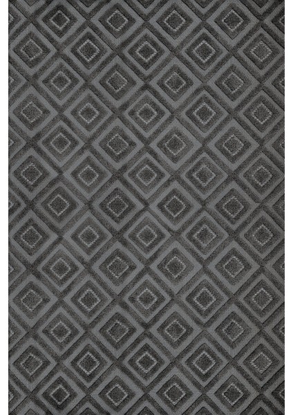 Gri Geometrik Etnik Modern Desenli Pamuk Makinada Yıkanabilir Hav Toz Vermez Leke Tutmayan Kaymaz Taban Dijital Makine Baskı Salon Yolluk Mutfak Halı
