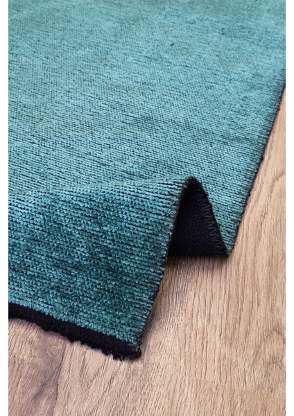 Swaroop Yeşil Düz Etnik Modern Desenli Pamuk Hav Vermeyen Leke Tutmayan Kolay Temizlenen Yumuşak Makine Salon Yolluk Mutfak Halı fiyatları