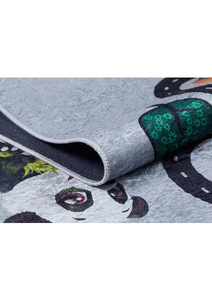 Toledo Figürlü Gri Polyester Dikdörtgen Modern Desenli Pamuk Makinada Yıkanabilir Hav Toz Vermez Leke Tutmayan Kaymaz Taban Dijital Makine Baskı Salon Yolluk Mutfak Halı modelleri